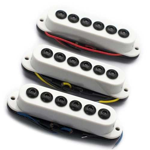 Single Coil E-Gitarren-Tonabnehmer Für Gitarre Ceremic Magnet-Tonabnehmer Hals-/Mittel-/Steg-Tonabnehmer Gitarrenzubehör Weiß e gitarren tonabnehmer