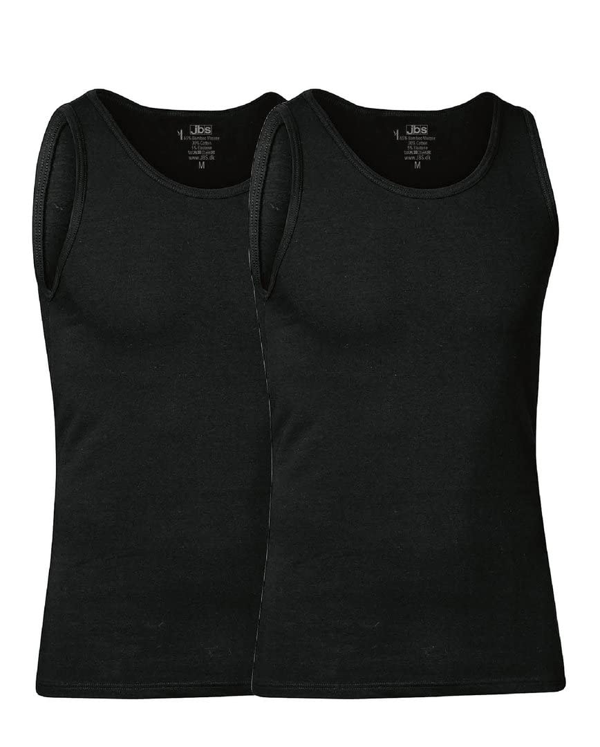 jbs Bamboo Tank Top 2er Pack Black 2XL