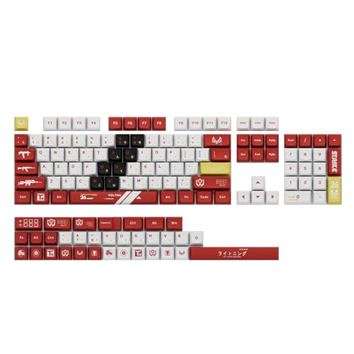 Mechanische Tastatur-Tastenkappen, 137 Tasten, PBT-Tastenkappen für 6,25U Space 61, 63, 64, 68, 82, 84, 87, 96, 98, Pbt Keycaps