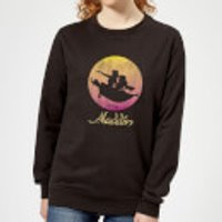 Disney Aladdin Flying Sunset Damen Sweatshirt - Schwarz - XL - Schwarz