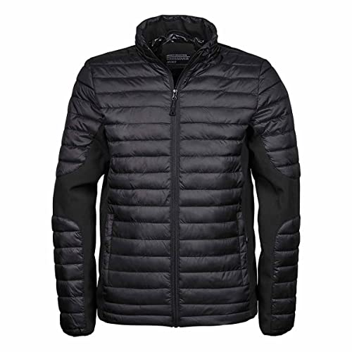 Tee Jays Mens Crossover Jacket, Größe:XL, Farbe:Black/Black