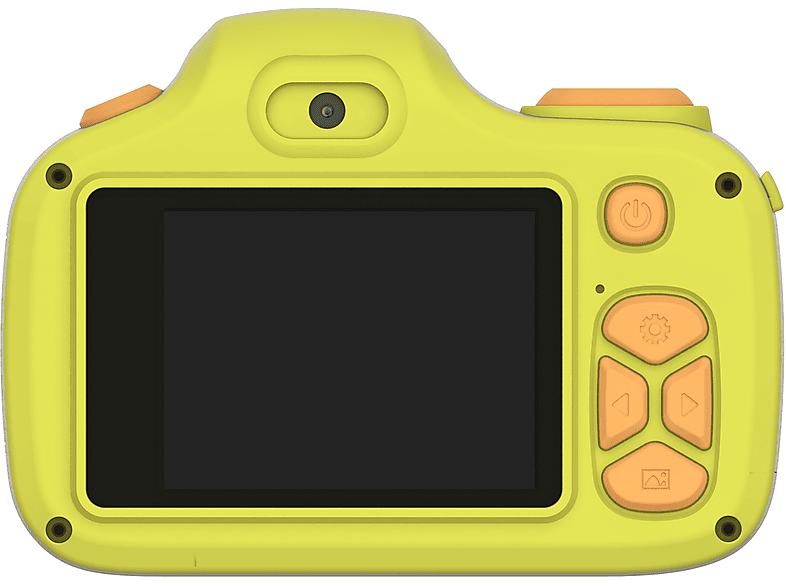 MYFIRST Camera 3, mit Schutzhülle Kinder Digitalkamera Gelb, 2 Zoll IPS