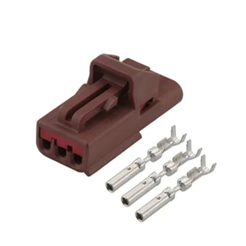 CXVFY Auto 3-poliger Stecker, nicht versiegelter Kabelbaum-Kabelstecker mit Klemmen(20pcs)