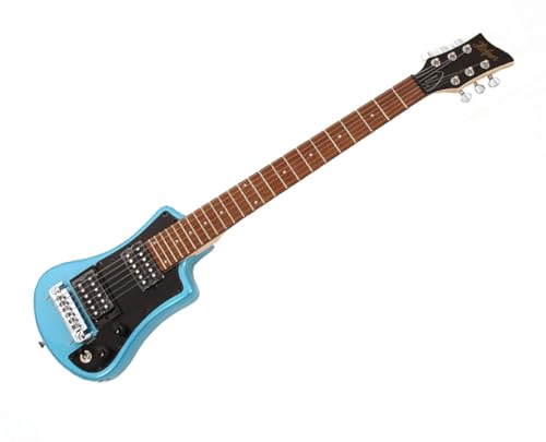 Höfner Shorty Deluxe E-Gitarre - Blau