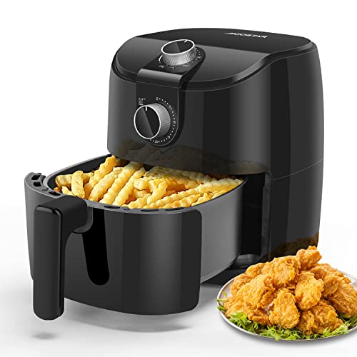 Aigostar - Hayden Alpha 4L Heißluftfritteuse, Airfryer für den Hausgebrauch mit 1500 W und schneller Luftzirkulation, 30-Minuten-Timer, einstellbare Temperatur für gesundes, fettarmes Kochen, Schwarz