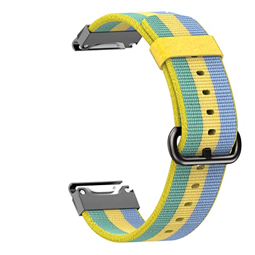 OPKDE 22 mm Nylon-Uhrenarmband für Garmin Fenix 6, 6X, Pro, 5X, 5 Plus, Forerunner 935, 945, S60, S62, Quatix5, Schnellverschluss, einfach anzubringen, For Coros VERTIX, Achat