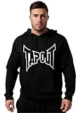 Tapout Herren Kapuzensweatshirt normale Passform Lifestyle BASIC HOODIE Black/White M, 940006