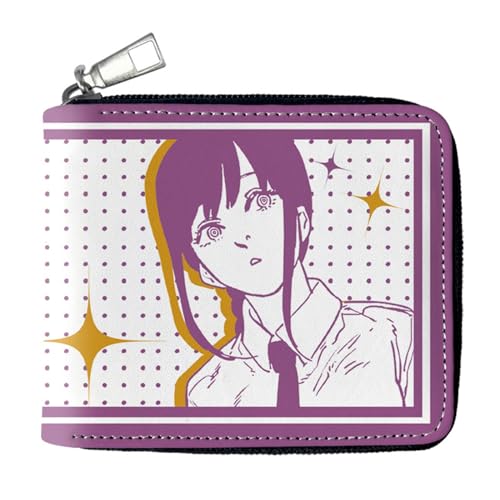 RYNDEX Chains-aw Man Anime Wallets, Süß Spaß Einzigartig Karten Geldbeutel, Scheckkartenetui für Fans Teens Geburtstagsgeschenk(Color:Multicolor 4)