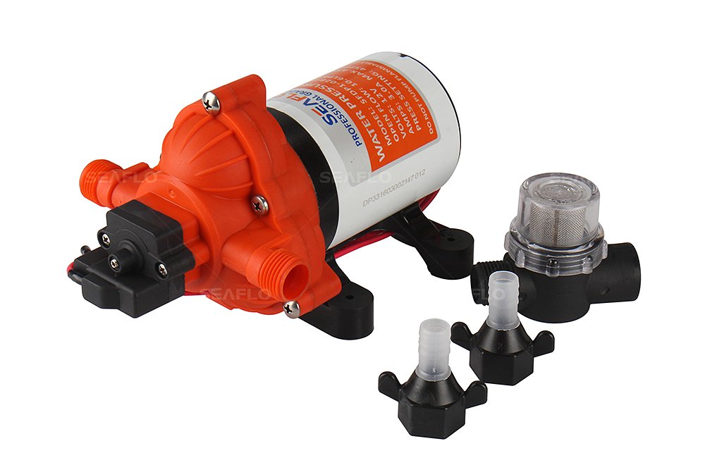 Seaflo Wasserdruckpumpe, 12 V, 2,8 GPM, 45 PSI Seaflo