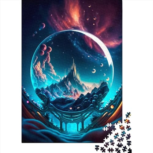 Universal Dome Puzzle 1000 Teile für Erwachsene Holzpuzzle Puzzle für Erwachsene Lernspiel Herausforderungsspielzeug (Größe 29,53 x 19,69 Zoll)