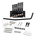 6/7 Saiten Headless Gitarre Brücke Tremolo Set Mit Saitenhalter Schwarz Tremolo Brücke Gerät Elektrische Gitarre Teile