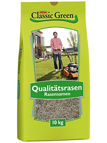 Classic Green Rasensaat Mischung zum Begrünen Rasensaat 10kg| Grassamen | Rasensamen 10kg | Premium Rasensaat | Rasensaat Mischung zum Begrünen | Rasensaatgut | Rasensaat zum Begrünen| Rasen Grassamen Mischung