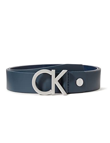 Calvin Klein Herren CK ADJ. BUCKLE BELT Gürtel, Blau (Navy 411), 672 (Herstellergröße: 80)