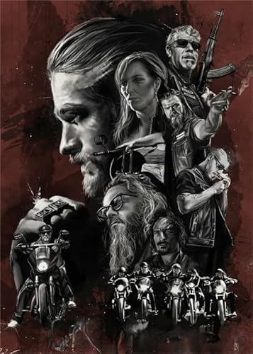 Hfmquisutron Charlie.Hunnam Classic Crime Films Wall Art Poster Holzpuzzle 1000 Teile Erwachsenen-Spielzeug Dekompression Spiel Fz84Lw