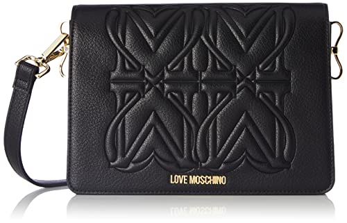 Love Moschino Damen Jc4338pp0fkc000 Umhängetasche, Schwarz, Einheitsgröße