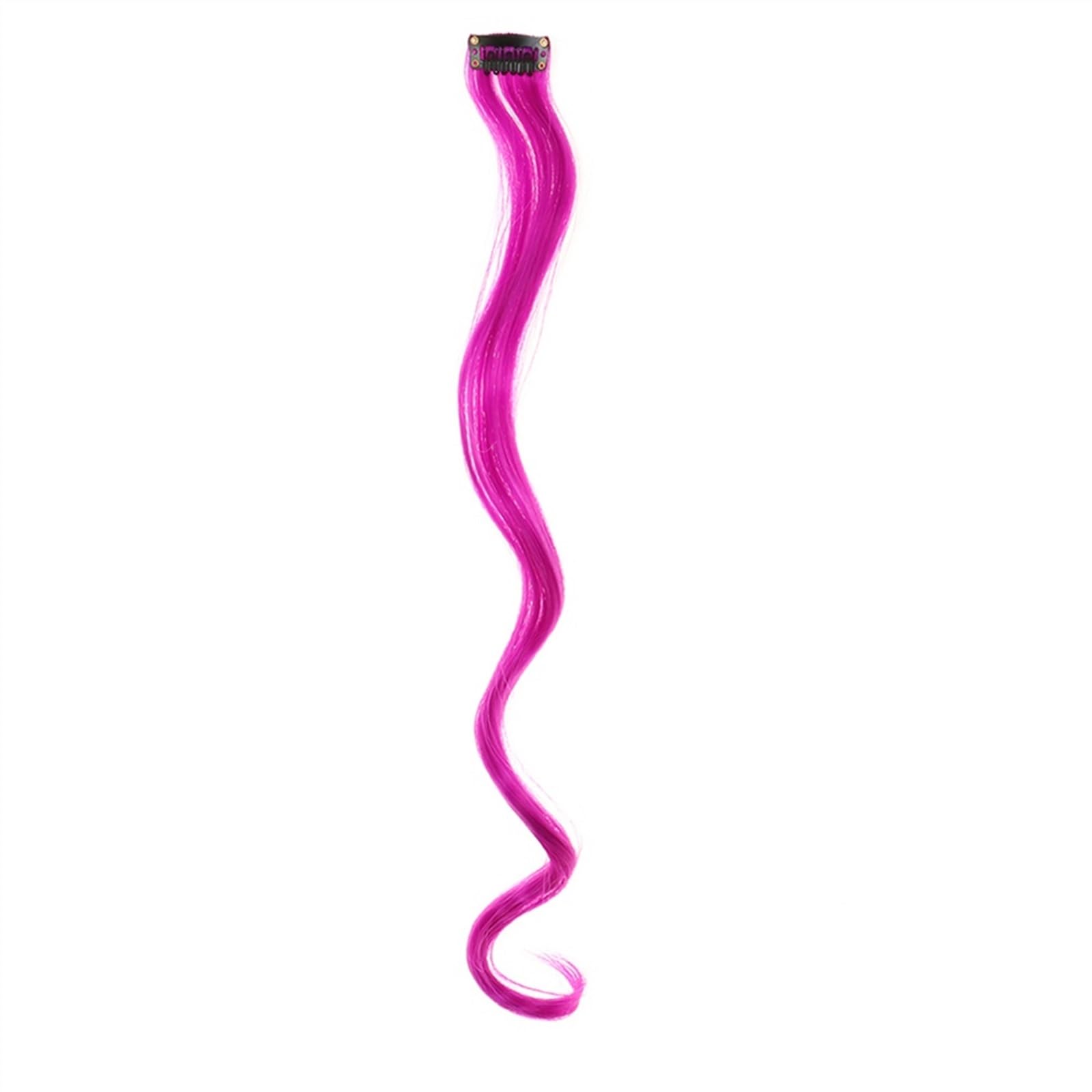 Clip-in-Haarverlängerungen Farbige Clip-in-Haarverlängerungen, 55,9 cm, Regenbogenfarben, lange, glatte Haarteile, Clip-in-Synthetik, Halloween, Cosplay, Mode, Party, Geschenk for Frauen und Mädchen C