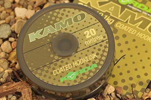 Korda Kamo Coated Hooklink 20m 65lb / 29,50kg KKB65 Vorfach Karpfenvorfach Vorfachmaterial