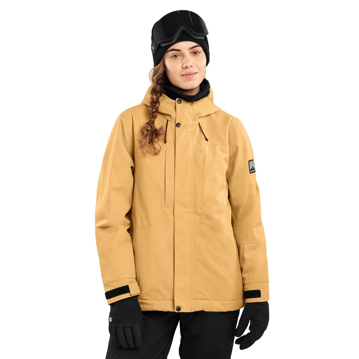 SIROKO - Snowboardjacke mit Isolierung für Damen W4-W Graupel - S - Beige