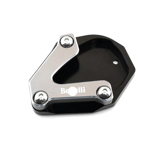 Motorrads Ständerpolster Verlängerung Für be&Nelli TRK 702 TRK702 2022 2023 Motorrad Aluminium Kickstand Fuß Seitenständer Verlängerung Enlarger Pad Stützplatte Schlüsselanhänger