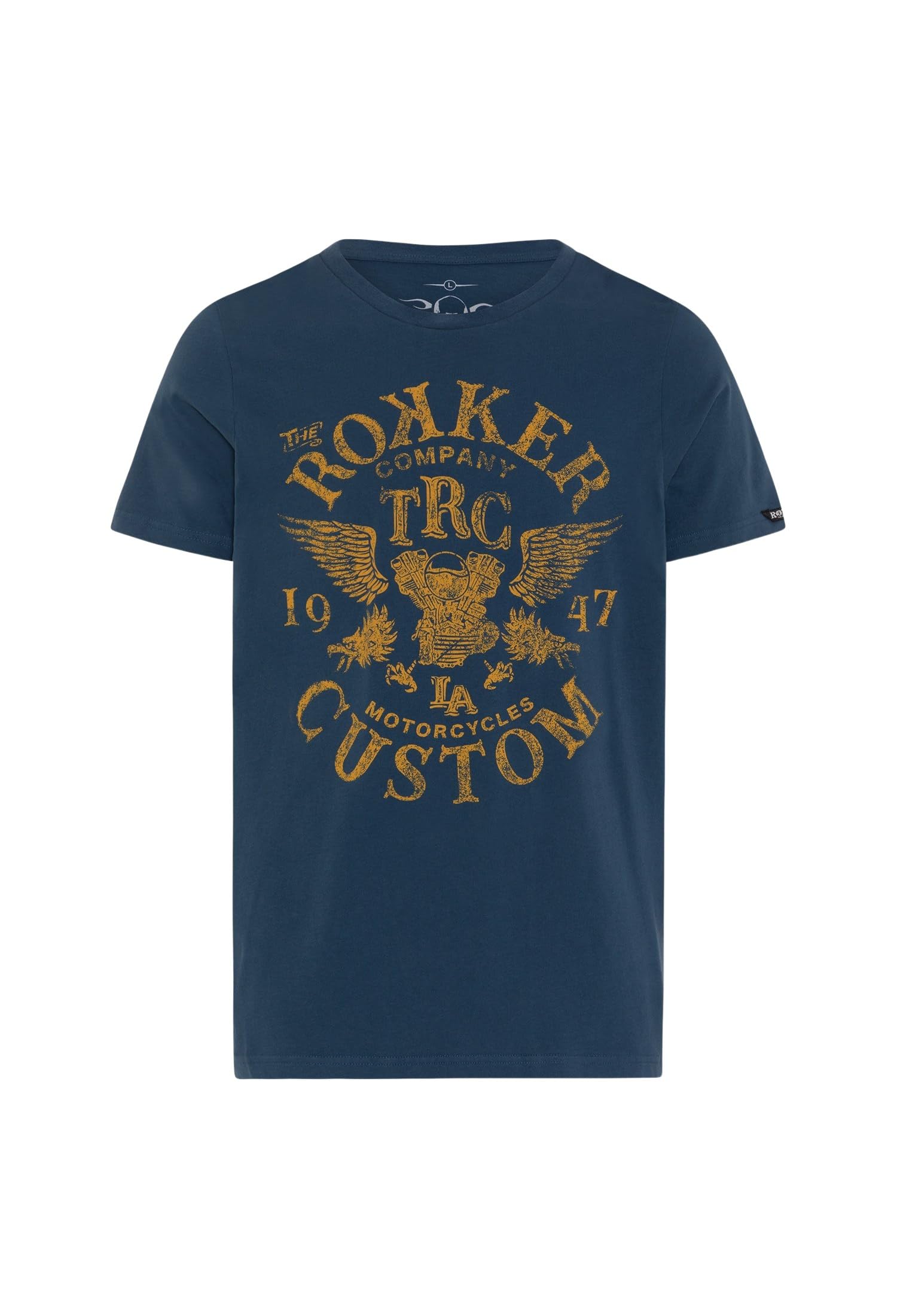 Rokker T-Shirt Custom Men Herren Kurzarmshirt, XL