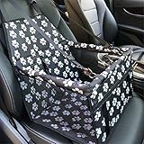 Autositz Hund Hundeautositz Hundesitz Pet Booster Seat Haustier Autositz Hundezubehör Hund Reisesitz für Auto Hundereiseträger Welpenautositz Black&White