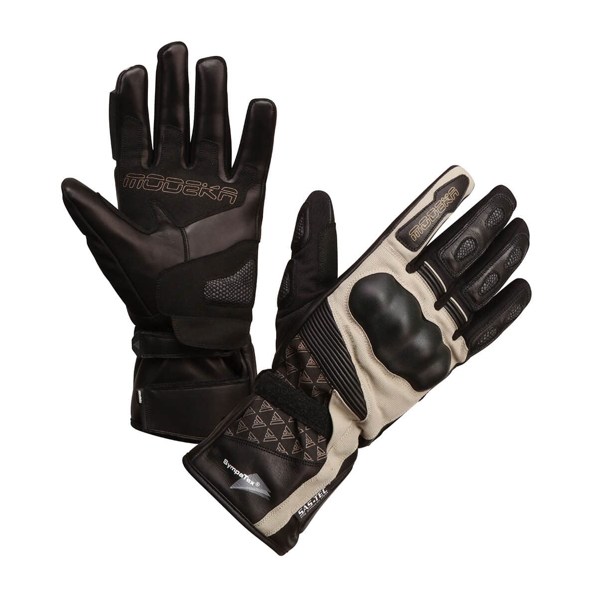 Modeka Panamericana Motorradhandschuhe, schwarz/Sand, 11