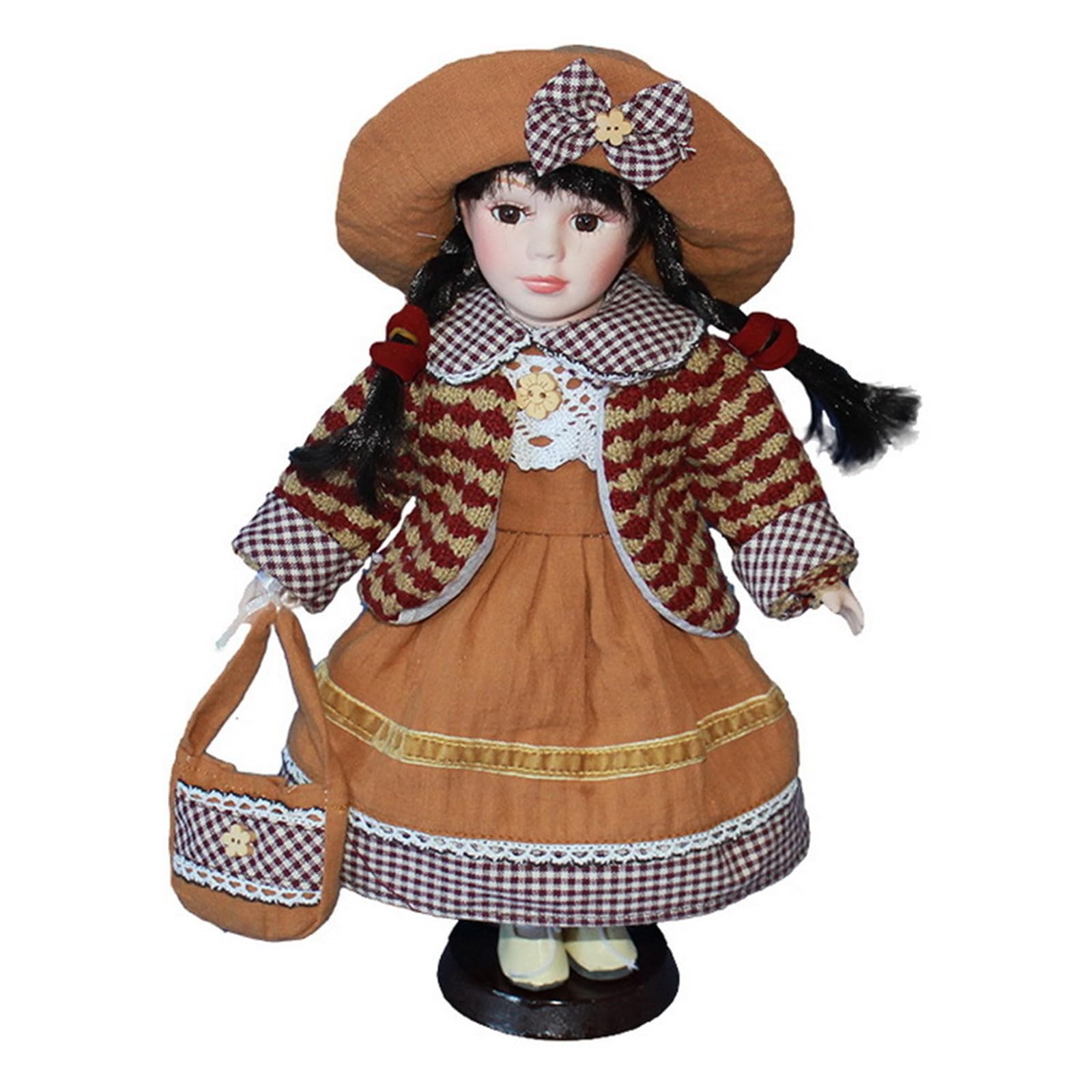 Aurgiarme Elegante Viktorianische Porzellanpuppe Mit Prinzessinnenkleid Heimdekoration 30 cm Große Für Kinder