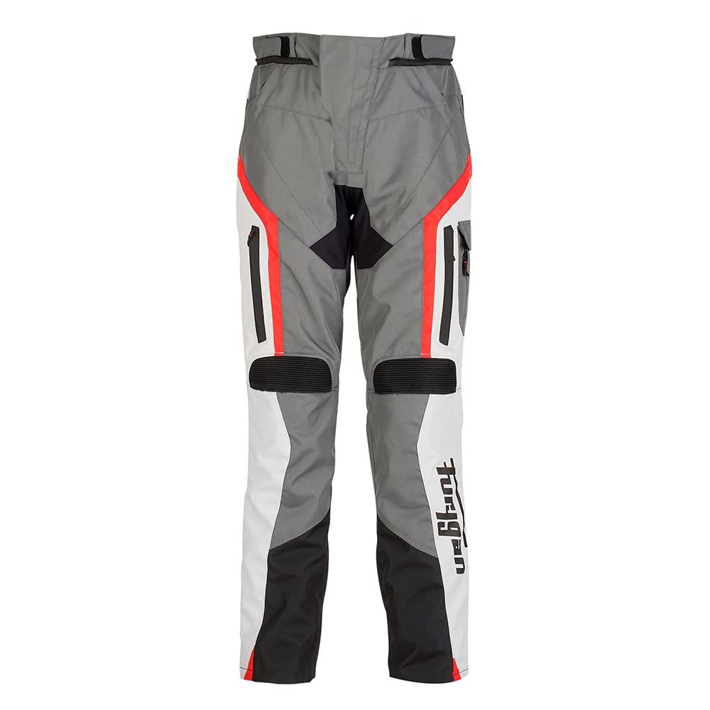 FURYGAN Apalaches Motorrad Textilhose (Black/Gray/Red,XXL)