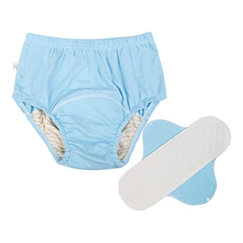 Inkontinenz-Unterwäsche, Mittelschwere Harninkontinenz-Slip für Damen, Atmungsaktive Inkontinenz-Unterhose aus Baumwolle, Auslaufsicher, Bequem, Grau