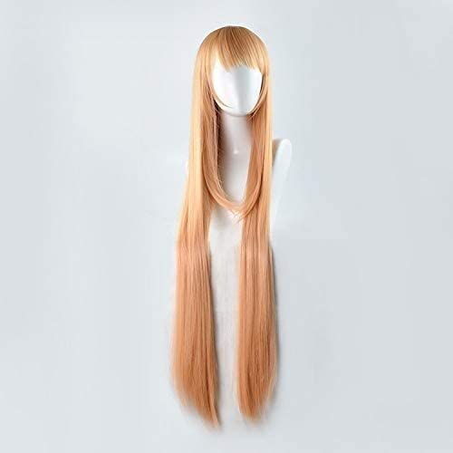 LINLINCD-Wig Anime Cosplay Trockenmasse Schwester kleine vergrabene cos Perücke Erde vergrabene Milch orange cos Anime Perücke Fabrik Direktverkauf Kopfbedeckungen langes Haar Buri