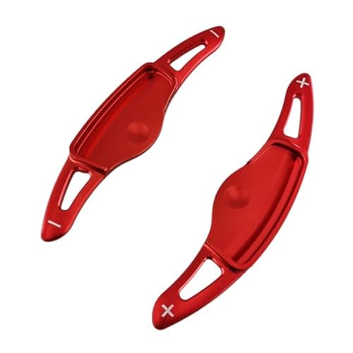 DOFABI for Hyundai, I30 SR SW PD 2019, for Veloster JS 2021, for Ioniq, for Kona, for Elektroauto-Lenkradschaltpaddel-Getriebeverlängerungsaufkleber Schaltwippen-Erweiterungen(Red)