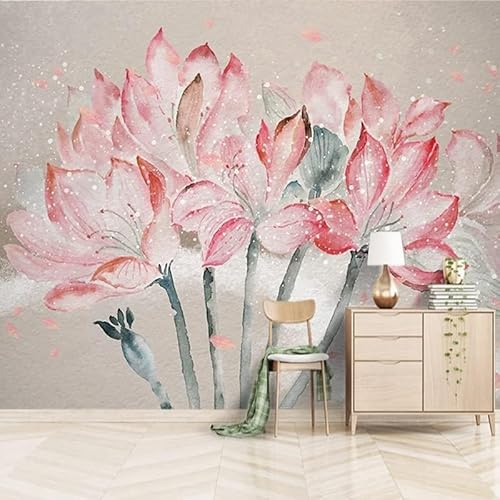 Aquarell Blume 3D Tapeten Wanddekoration Fototapete Sofas Wohnzimmer Wandbild Schlafzimmer-250cm×170cm