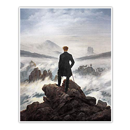 Wanderer über dem Nebelmeer - Caspar David Friedrich - Poster (100 x 80 cm, Poster)