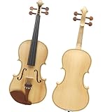 Standard Violine 4/4 Violine Ahorndecke Akustische Violine Massivholzvioline Für Anfänger