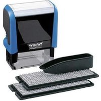 trodat Stempel Printy Typomatic, mech., Kst., 47x18mm, 4z., blau, Druckf.: sw 1 Stück (43145)