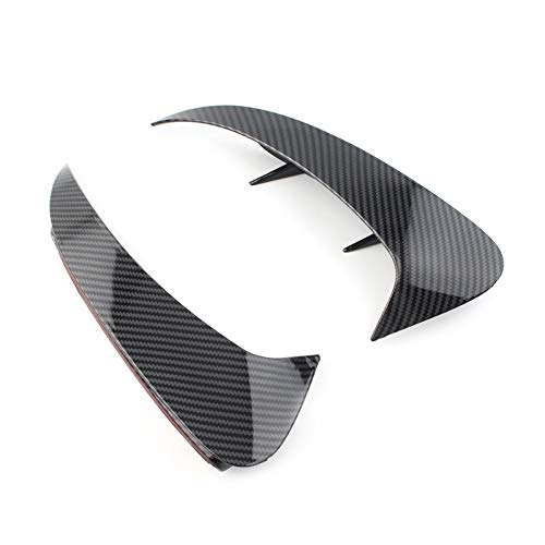 DOFABI Carbon Fiber Style Auto Heckstoßstangenflossen Canards Splitter, for Mercedes-Benz, A-Klasse A220 W177 Sportmodell 2019 ABS ABS Stoßstangenhalterung