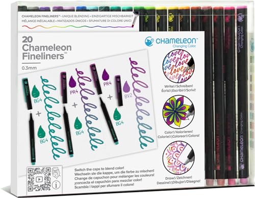 Chamäleon-Fineliner, 20 Stück