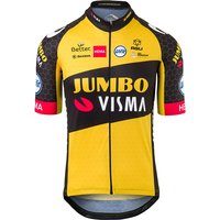 TEAM JUMBO-VISMA 2021 Kurzarmtrikot, für Herren, Größe L, Rennrad Trikot, Radspo