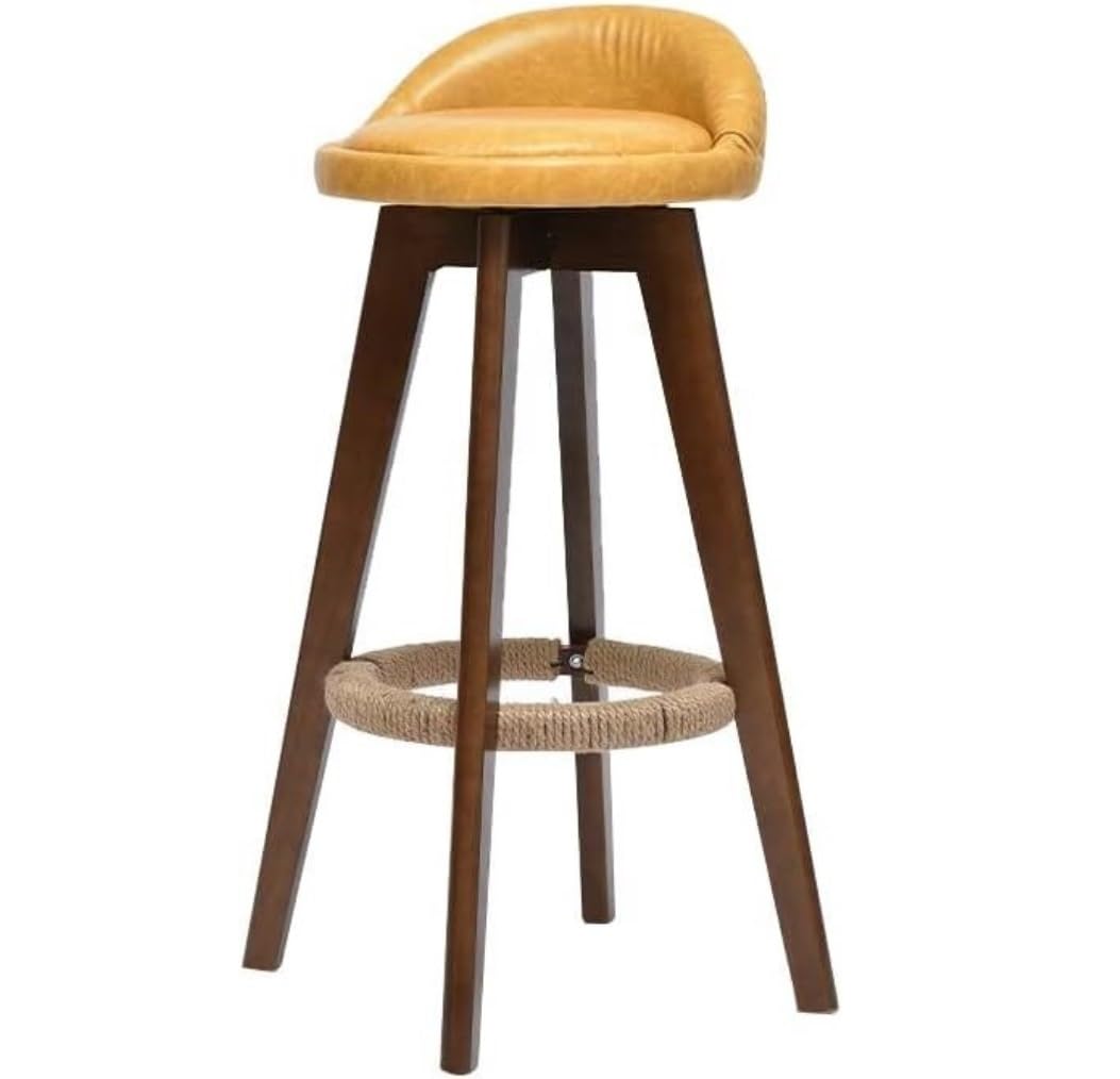 Barhocker Barstühle Barstuhl Holz Bar Stuhl Moderne Bar Hocker Mit Rückenlehne Swivel Bar Hocker Buche Holz Hocker PU Sitz Oberfläche Bar Stühle Barsessel