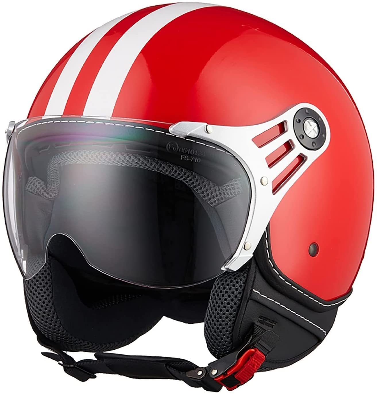 Motorradhelm Jethelm,Retro-Motorradhalbhelm 3/4 Halbhelme,DOT/ECE-Zertifizierter Jet-Helmhalbhelm Mit Sonnenblende Offenem Helm,Herren Damen Antikollisions-Schutzhelm