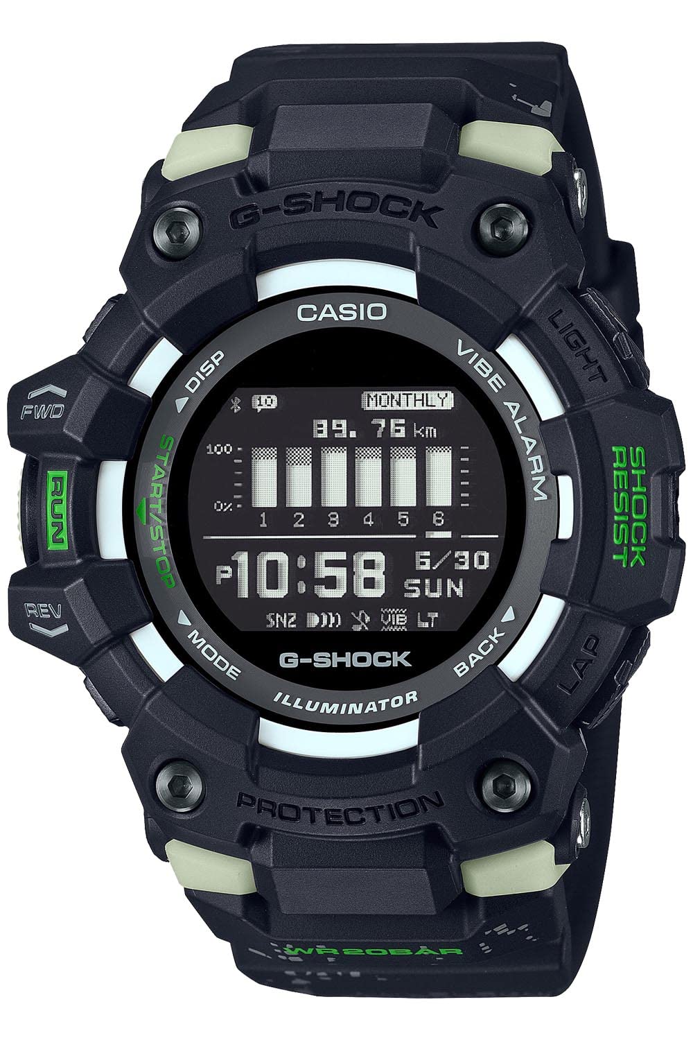 Casio GBD-100LM-1JF [G-Shock Sports Line G-Squad] Japan Import Mai 2023 Modell, Schwarz, Modern