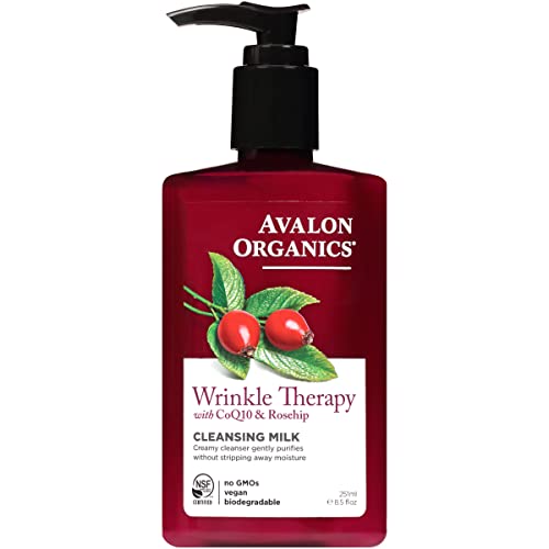 Avalon Organics Wrinkle Therapy CoQ10 Reinigungsmilch, 240 ml