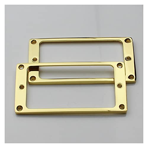 ZENGXUE E-Gitarre-Metall-Pickup-Rahmen-Gitarre-Doppel-Pickup-Metallrahmen-Halterung Doppelspule Humbucker Tonabnehmer Set (Color : Gold)