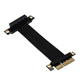 Qsvbeeqj Flexibles Kabel PCIe Grafikkarte 270 Grad PCI E Express Kartenadapter Extender PCI Express 270 Grad