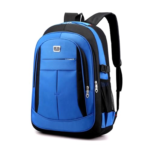 QSFZ NICHANGHUA Rucksack Männer Rucksack Computer Business Schulter Taschen Männlichen Reise Freizeit Student Laptop Rucksack Schule Taschen Junge (Color : Blue)