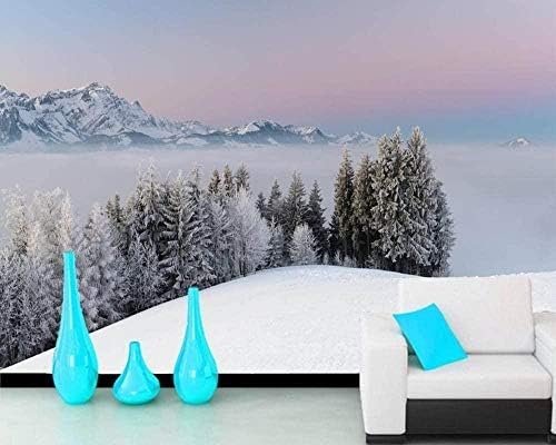 XLMING Schnee Und Nebel In Den Bergen Im Winter 3D Tapeten Home Esszimmer Sofa Schlafzimmer Wohnzimmer TV Hintergrund-250cm×170cm