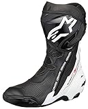 Alpinestars Supertech R Motorradstiefel (Black/White,43)