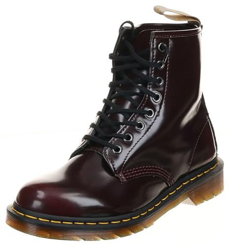 Dr. Martens Unisex-Erwachsene Vegan 1460 Klassische Stiefel, Rot (Cherry Red 600), 44 EU