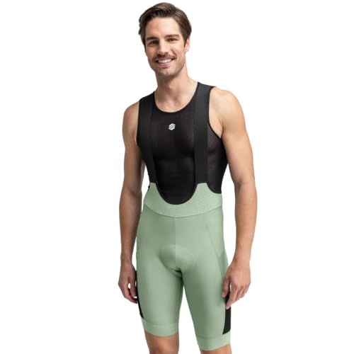 SIROKO Kurze Radhose Castleton grün für Herren., grün, XL