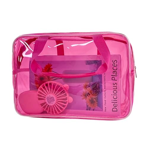 Transparenter Kulturbeutel Tragbare Reise Kulturbeutel Weibliche Transparent Wasserdicht Make-Up Aufbewahrungstasche Große Kapazität Kosmetik Organizer Schönheit Frauen Fall(Color:Sky Blue)